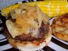 Canadian Burger With Beer-Braised Onions and Cheddar