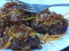 Canadian Burger With Beer-Braised Onions and Cheddar