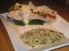 Sun-Dried Tomato, Avocado and Prawn Topped Salmon With a Champag