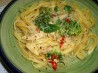 Creamy Pasta With Chicken, Broccoli and Basil - Low Fat Version