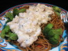 Creamy Pasta With Chicken, Broccoli and Basil - Low Fat Version