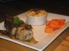 Portobello Smothered Pork Tenderloin Stuffed W/Parmesan Broccoli