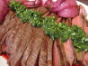 Argentinian Grilled Flank Steak With Chimichurri Sauce