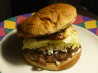 Lemon Goat Cheese Bacon Crumble Tomato Rosemary Jam Burger #RSC