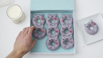 Pusheen Cat Doughnuts Recipe Food Com