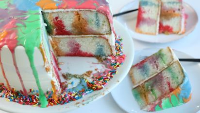 Rainbow Poke Cake Recipe Food Com