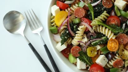 Rainbow Pasta Salad Recipe Food Com