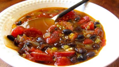 Black Bean And Smoked Sausage Soup Recipe Food Com Season with salt and pepper. black bean and smoked sausage soup