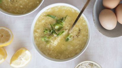 Soupa Avgolemono Egg Lemon Soup Recipe Food Com