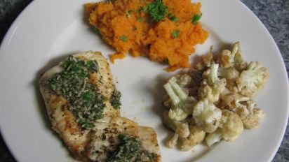Pan Seared Cod With Basil Sauce Recipe Food Com