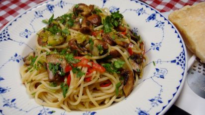 Pasta With Leeks And Mushrooms Recipe Food Com
