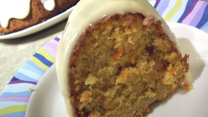 Carrot Bundt Cake With Cream Cheese Glaze Recipe Food Com