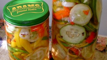 Sweet Pickled Garden Vegetables Recipe Food Com