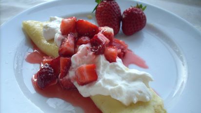 Strawberry And Cream Cheese Crepes Recipe Food Com