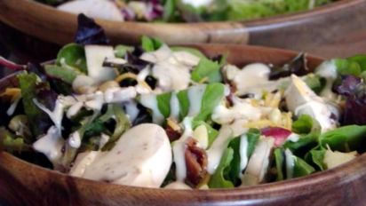 Baby Greens With Maple Dijon Dressing Recipe Food Com