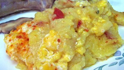 Mamaliga Cu Branza Cornmeal Mush With Cheese Recipe Food Com