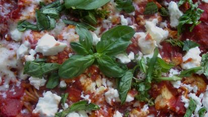 Meatless Spaghetti Pie Recipe Food Com