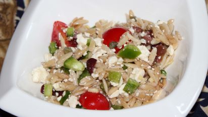 Summer Orzo Salad Recipe Food Com