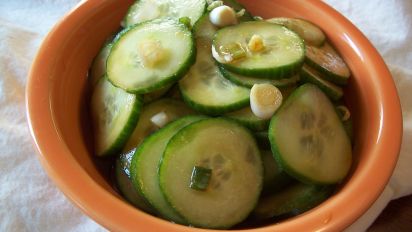 Oriental Marinated Cucumber Salad Recipe Food Com