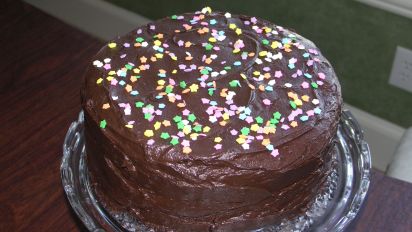 Hanukkah Gelt Double Fudge Chocolate Layer Cake Recipe Baking Food Com