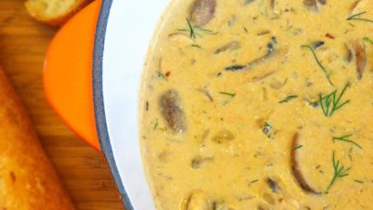 Hungarian Mushroom Soup From The Moosewood Cookbook Recipe Food Com