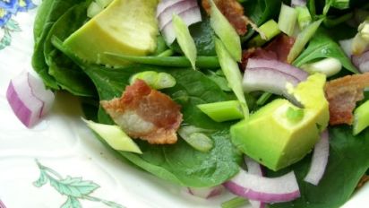 Beanshoot Avocado Baby Spinach Salad Recipe Food Com