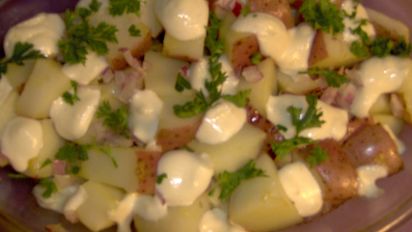 Warm Potato Salad With Brie Recipe Food Com