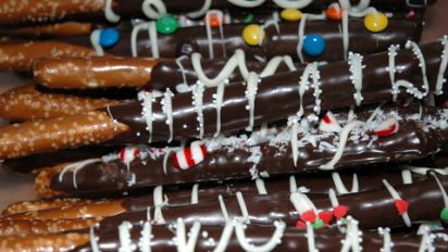 Gourmet Chocolate Covered Pretzel Rods Recipe Food Com