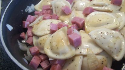 Pan Fried Pierogies With Ham Recipe Food Com