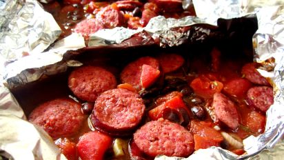 Cajun Sausage And Beans Packets Recipe Food Com