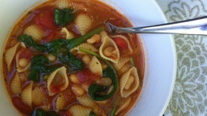 Tuscan White Bean Spinach Soup Recipe Low Cholesterol Food Com