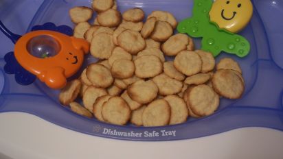 homemade baby rice crackers