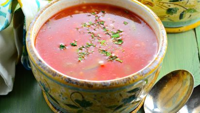 Garden Tomato Vegetable Soup Recipe Food Com