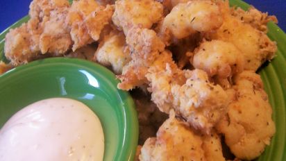 Batter Dipped Deep Fried Cauliflower Recipe Food Com Cut cauliflower into small bite size pieces, place in bowl and add 1 t. batter dipped deep fried cauliflower