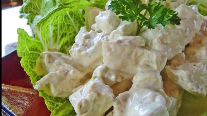 Junior S White Meat Chicken Salad Recipe Food Com