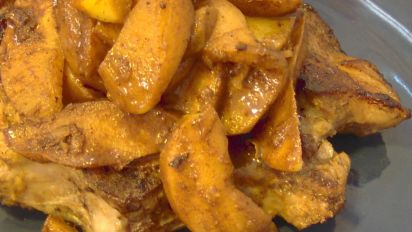 Southern Comfort Pork Loin Chops With Cinnamon Apples Recipe
