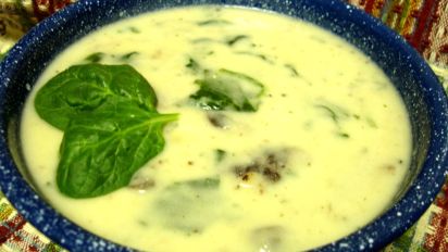 Spinach Sausage And Potato Soup Recipe Food Com