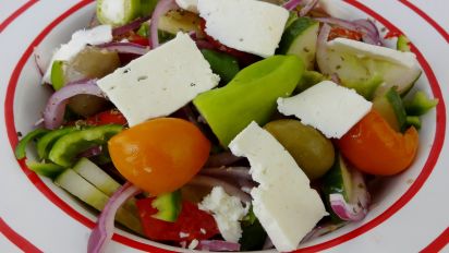 Horiatiki Salata Recipe Food Com