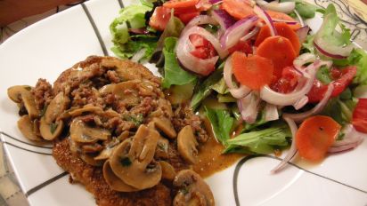 Jagerschnitzel Pork Or Veal Cutlets In Mushroom Gravy Recipe