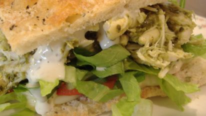 Pesto Chicken Salad Sandwiches Recipe Food Com