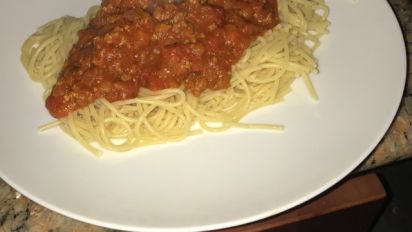 Mama S Spaghetti With Meat Sauce Recipe Food Com