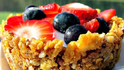 Cereal Tarts With Yogurt And Fresh Fruit Recipe Food Com