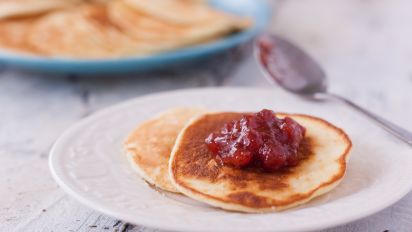 Sweet Cottage Cheese Latkes Recipe Food Com