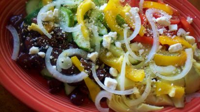 Composed Greek Salad Recipe Greek Food Com