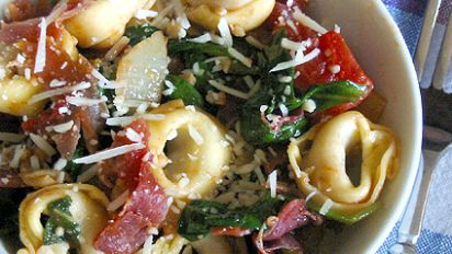 Weeknight Tortellini With Arugula Crispy Prosciutto Recipe