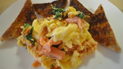 Lite Scrambled Eggs With Smoked Salmon Recipe Food Com