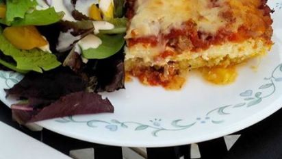 Spaghetti Squash Lasagna Casserole Low Carb Recipe Food Com Top with meat mixture and spaghetti sauce. spaghetti squash lasagna casserole low carb