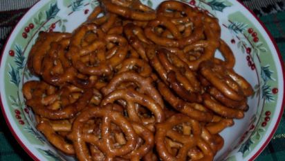 Chloe S Spicy Pretzels No Cook Recipe Food Com