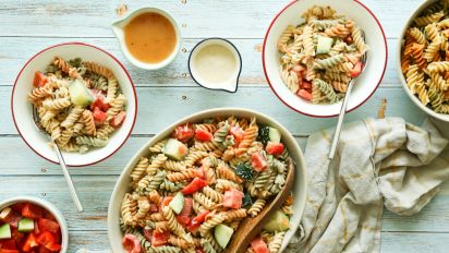 Creamy Italian Pasta Salad Recipe Food Com