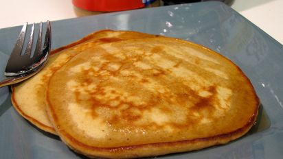 Creamy Crunchy Peanut Butter Pancakes Recipe Food Com